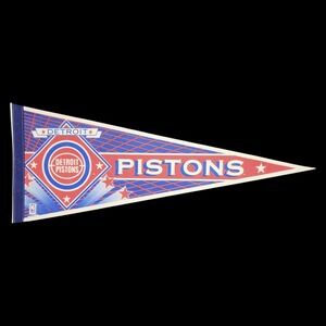 Vintage Detroit Pistons Felt Pennant 30" FULL Size Licensed Wincraft PLEASE READ